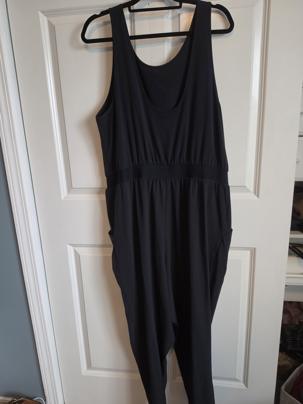 all in motion Black Sleeveless Jumpsuit Romper